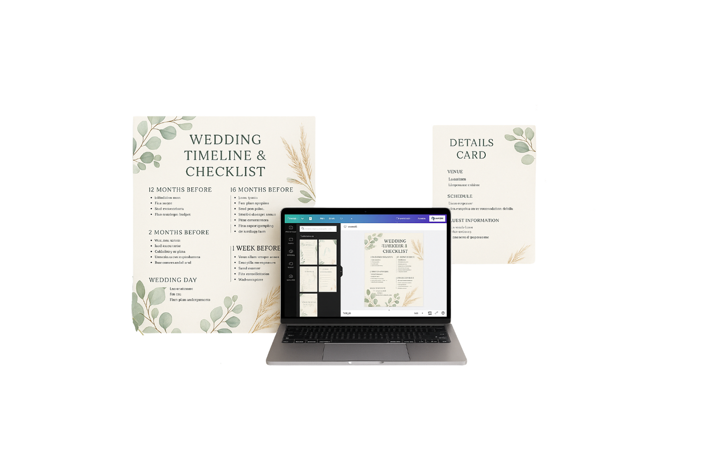 "Complete Wedding Template & Planning Tools Bundle"